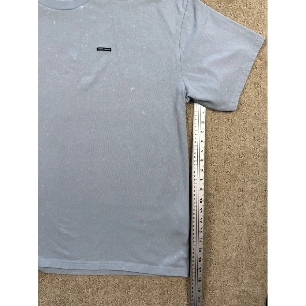 Men's Under Armour 2XL Loose T-Shirt with bleach splatter design #1105